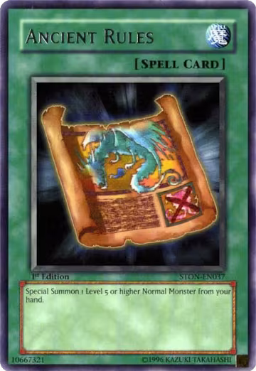 Ancient Rules (STON-EN037), Strike of Neos — Yu-Gi-Oh! card price