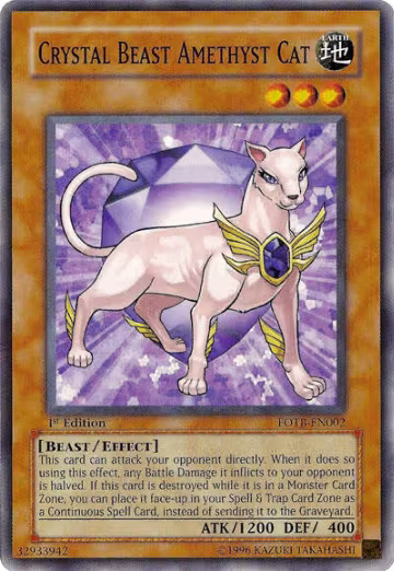 Crystal Beast Amethyst Cat (FOTB-EN002), Force of the Breaker — Yu-Gi-Oh! card price