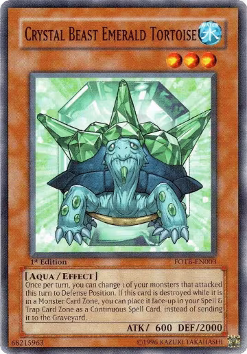Crystal Beast Emerald Tortoise (FOTB-EN003), Force of the Breaker — Yu-Gi-Oh! card price