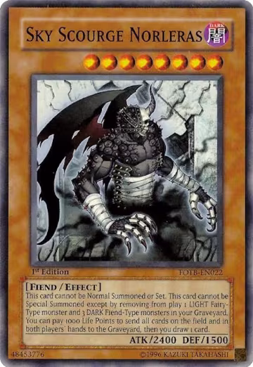 Sky Scourge Norleras (FOTB-EN022), Force of the Breaker — Yu-Gi-Oh! card price