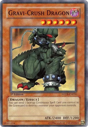 Gravi-Crush Dragon (FOTB-EN030), Force of the Breaker — Yu-Gi-Oh! card price