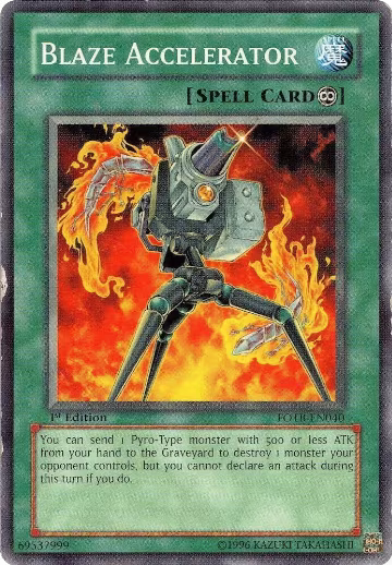 Blaze Accelerator (FOTB-EN040), Force of the Breaker — Yu-Gi-Oh! card price
