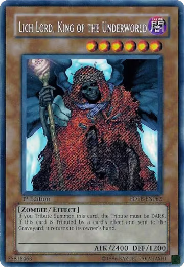 Lich Lord, King of the Underworld (FOTB-EN062), Force of the Breaker — Yu-Gi-Oh! card price