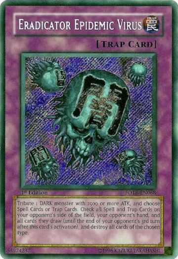 Eradicator Epidemic Virus (FOTB-EN068), Force of the Breaker — Yu-Gi-Oh! card price
