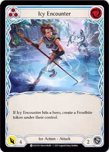 Icy Encounter (Blue) (ELE159), Tales of Aria — Flesh & Blood card price