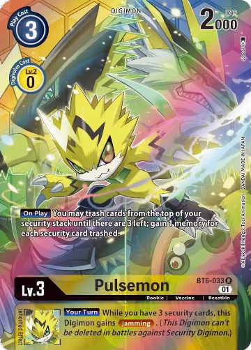 Pulsemon (Alternate Art) (BT6-033 R), Double Diamond — Digimon card price