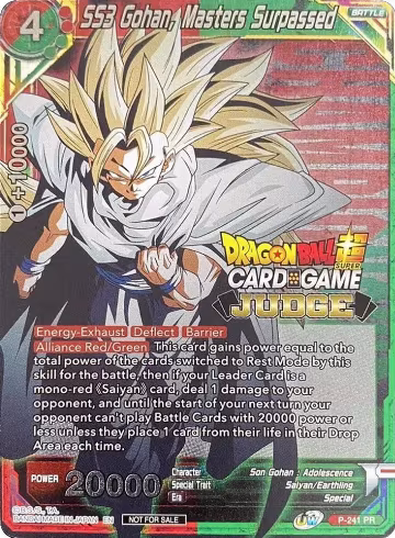 SS3 Gohan, Masters Surpassed (P-241), Judge Promotion Cards — DB Super card price
