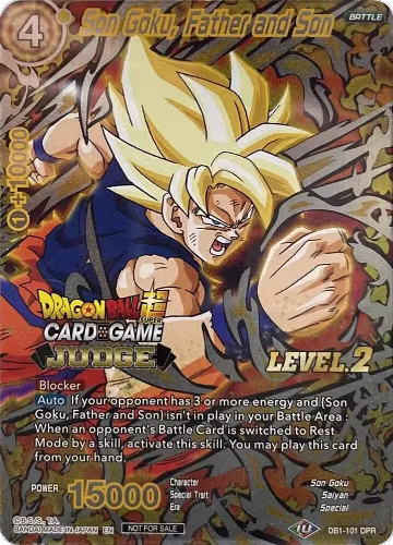 Son Goku, Father and Son (Level 2) (DB1-101), Judge Promotion Cards — DB Super card price