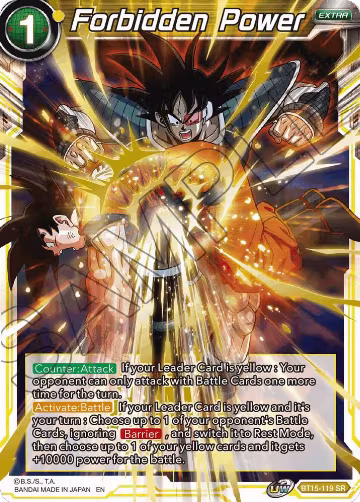 Forbidden Power (BT15-119), Saiyan Showdown — DB Super card price
