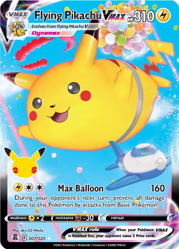 Flying Pikachu VMAX (007/025) — card price