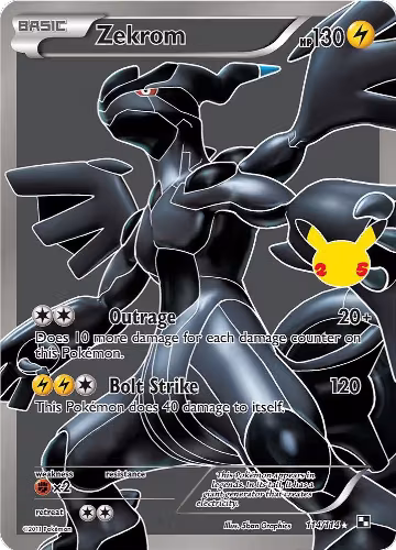 Zekrom (114/114), Celebrations: Classic Collection — Pokémon card price