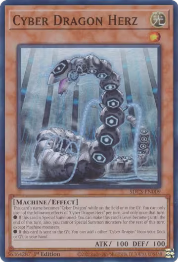 Cyber Dragon Herz (SDCS-EN009), Structure Deck: Cyber Strike — Yu-Gi-Oh! card price