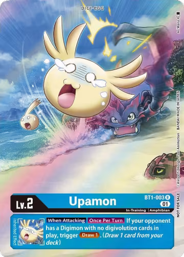 Upamon (1-Year Anniversary Box Topper) (BT1-003 R), Release Special Booster 1.0 — Digimon card price