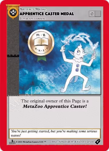 Apprentice Caster Medal, Medals — MetaZoo card price