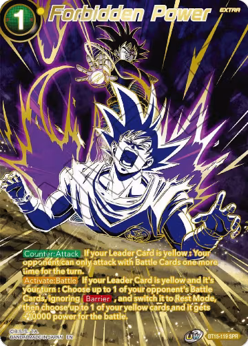 Forbidden Power (SPR) (BT15-119), Saiyan Showdown — DB Super card price