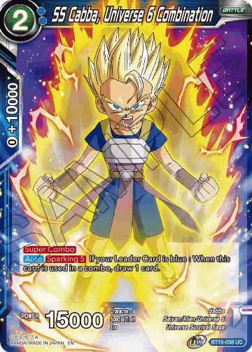SS Cabba, Universe 6 Combination (BT15-038), Saiyan Showdown — DB Super card price