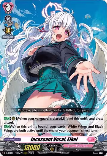 Incessant Vocal, Elkel (D-LBT01/005EN), D-LBT01: Lyrical Melody — Vanguard card price