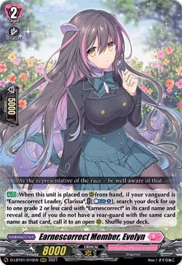 Earnescorrect Member, Evelyn (D-LBT01/010EN), D-LBT01: Lyrical Melody — Vanguard card price