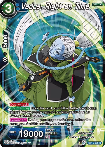 Vados, Right on Time (BT15-036), Saiyan Showdown — DB Super card price