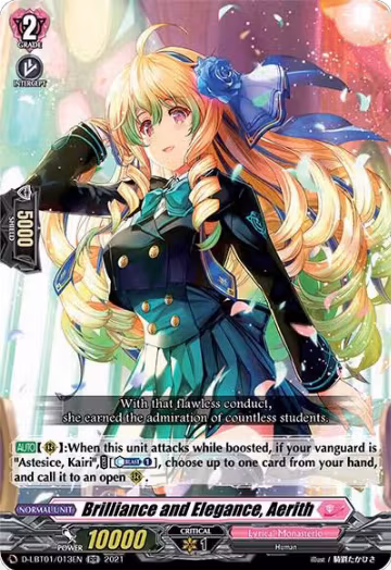 Brilliance and Elegance, Aerith (D-LBT01/013EN), D-LBT01: Lyrical Melody — Vanguard card price
