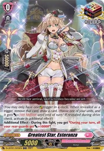Greatest Star, Esteranza (D-LBT01/023EN), D-LBT01: Lyrical Melody — Vanguard card price
