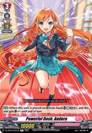 Powerful Dash, Andora (D-LBT01/031EN), D-LBT01: Lyrical Melody — Vanguard card price