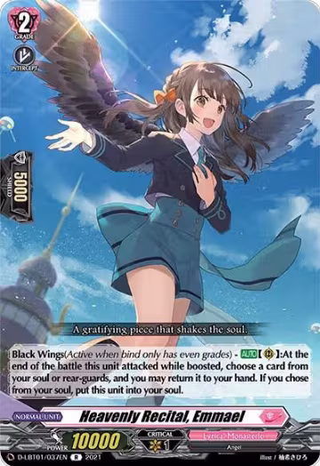 Heavenly Recital, Emmael (D-LBT01/037EN), D-LBT01: Lyrical Melody — Vanguard card price