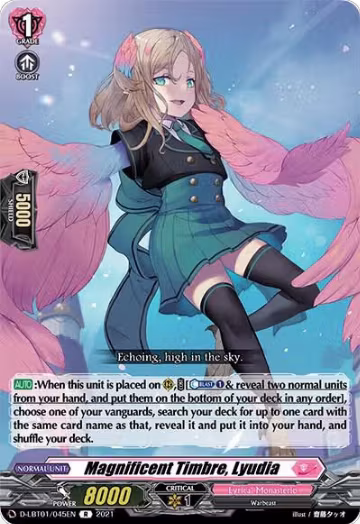 Magnificent Timbre, Lyudia (D-LBT01/045EN), D-LBT01: Lyrical Melody — Vanguard card price