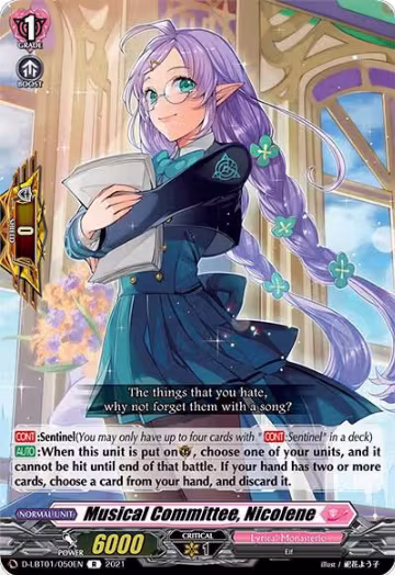 Musical Committee, Nicolene (D-LBT01/050EN), D-LBT01: Lyrical Melody — Vanguard card price