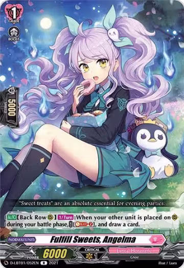 Fulfill Sweets, Angelma (D-LBT01/052EN), D-LBT01: Lyrical Melody — Vanguard card price