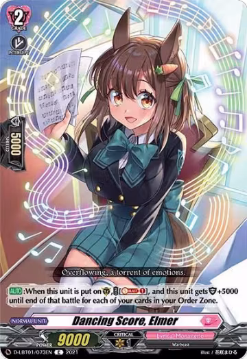 Dancing Score, Elmer (D-LBT01/073EN), D-LBT01: Lyrical Melody — Vanguard card price