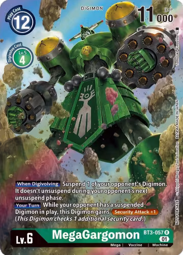 MegaGargomon (1-Year Anniversary Box Topper) (BT3-057 R), Release Special Booster 1.0 — Digimon card price