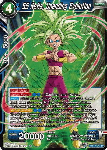 SS Kefla, Unending Evolution (BT15-047), Saiyan Showdown — DB Super card price