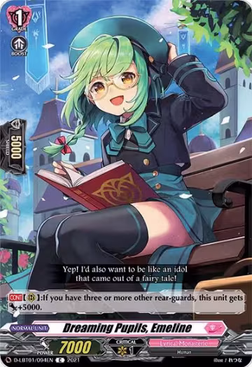 Dreaming Pupils, Emeline (D-LBT01/094EN), D-LBT01: Lyrical Melody — Vanguard card price