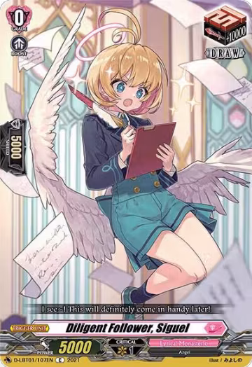 Diligent Follower, Siguel (D-LBT01/107EN), D-LBT01: Lyrical Melody — Vanguard card price