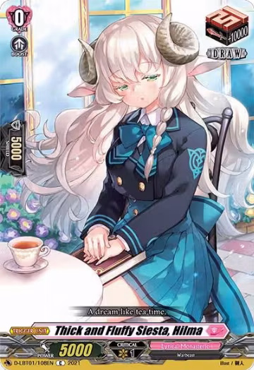 Thick and Fluffy Siesta, Hilma (D-LBT01/108EN), D-LBT01: Lyrical Melody — Vanguard card price