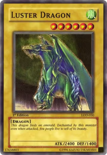 Luster Dragon (LOD-050), Legacy of Darkness — Yu-Gi-Oh! card price