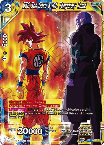 SSG Son Goku & Hit, Temporary Truce (BT15-146), Saiyan Showdown — DB Super card price
