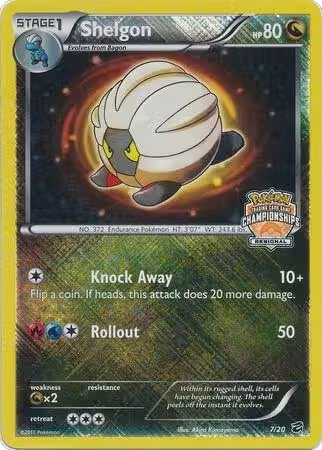 Shelgon - 7/20 (Regional Championships) (007/020), League & Championship Cards — Pokémon card price