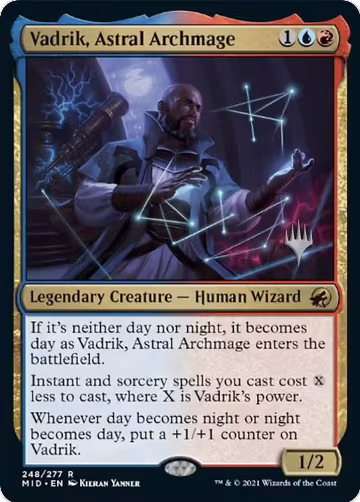 Vadrik, Astral Archmage (248), Promo Pack: Innistrad: Midnight Hunt — Magic card price