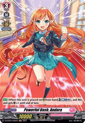 Powerful Dash, Andora (Holo) (D-LBT01/H03EN), D-LBT01: Lyrical Melody — Vanguard card price