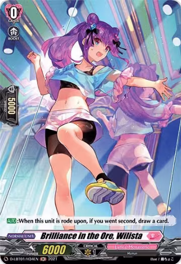 Brilliance in the Ore, Wilista (Holo) (D-LBT01/H34EN), D-LBT01: Lyrical Melody — Vanguard card price