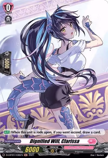 Dignified Will, Clarissa (Holo) (D-LBT01/H36EN), D-LBT01: Lyrical Melody — Vanguard card price
