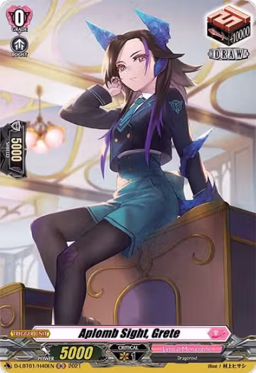 Aplomb Sight, Grete (Holo) (D-LBT01/H40EN), D-LBT01: Lyrical Melody — Vanguard card price