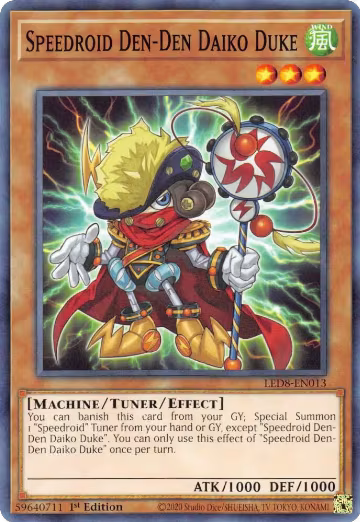 Speedroid Den-Den Daiko Duke (LED8-EN013), Legendary Duelists: Synchro Storm — Yu-Gi-Oh! card price