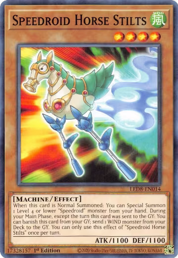 Speedroid Horse Stilts (LED8-EN014), Legendary Duelists: Synchro Storm — Yu-Gi-Oh! card price