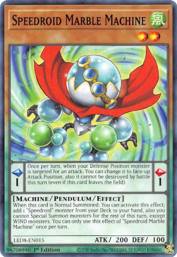 Speedroid Marble Machine (LED8-EN015), Legendary Duelists: Synchro Storm — Yu-Gi-Oh! card price