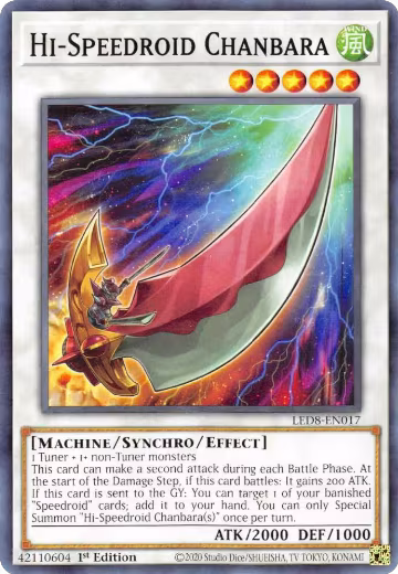 Hi-Speedroid Chanbara (LED8-EN017), Legendary Duelists: Synchro Storm — Yu-Gi-Oh! card price