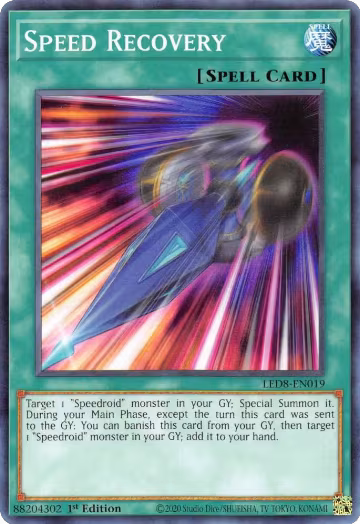 Speed Recovery (LED8-EN019), Legendary Duelists: Synchro Storm — Yu-Gi-Oh! card price