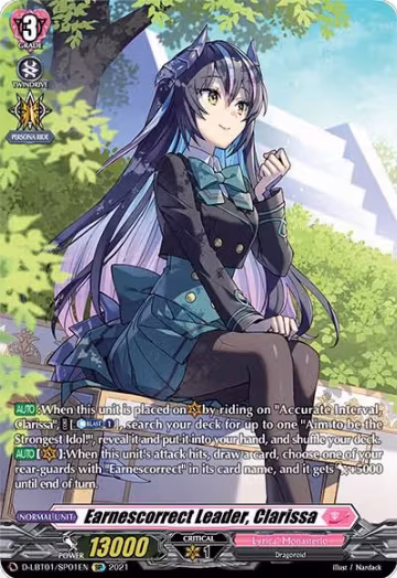 Earnescorrect Leader, Clarissa (SP) (D-LBT01/SP01EN), D-LBT01: Lyrical Melody — Vanguard card price